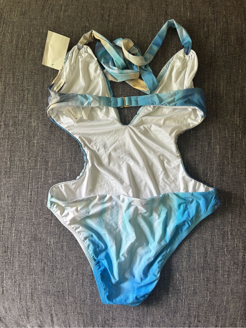 BCBGMaxazria plunge Halter Monokini. Size 4 - Picture 5 of 5
